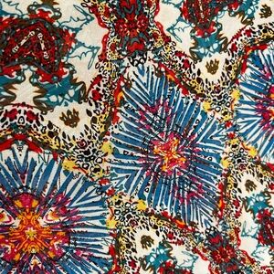 Colorful Abstract Patterned Fabric